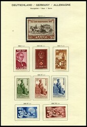 1947-59, bis auf Urdruck, Blocks und Dienstmarken komplette Sammlung ...