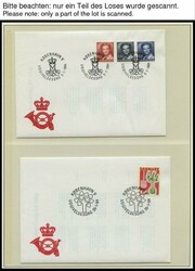 1984-91, bis auf wenige Werte komplette Sammlung von ca. 140 FDC`s in ...
