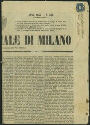 1858, 1.05 Kr. hellblau, allseits riesenrandiges Kabinettstück mit ...