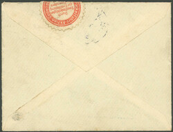 PACKETFAHRT GESELLSCHAFT: 1896, 3 Pf. blau auf kleinem Brief mit ...