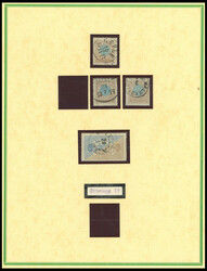 1872-89, sauber gestempelte Teilsammlung aus Mi.Nr. 17-40 und D 1-16, ...