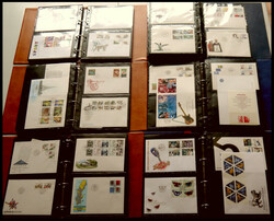 wohl fast komplette Sammlung FDC's von 1978-2005 in 7 Briefalben, ...