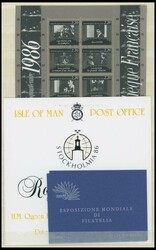 ca. 1980-87, über 170 fast nur verschiedene Blocks und Kleinbogen ...