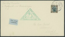 1931, "Islandfahrt", Isländische Post, mit Sondermarke 2 Kr., ...