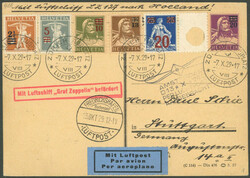 Schweiz: 1929, "Hollandfahrt", Karte rechts kleiner Einriss sonst ...