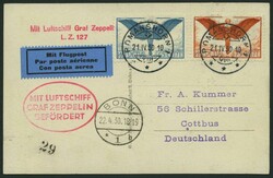 Schweiz: 1930, "Landungsfahrt nach Bonn", PrachtkarteAutomatically ...