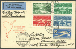 Schweiz: 1932, "4. Südamerikafahrt", Auflieferung Friedrichshafen, ...