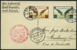 Schweiz: 1936, "Fahrt zur Leipziger Messe", PrachtkarteAutomatically ...