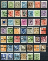 kleine ungebrauchte Partie verschiedener Werte Dienstmarken, ...