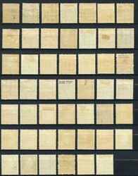 kleine ungebrauchte Partie verschiedener Werte Dienstmarken, ...