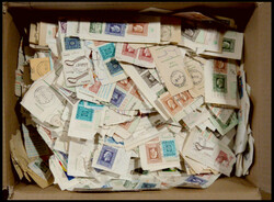 ca. 1975-85, "Norsk Kiloware", Paketkartenabschnitte, u.ä., meist ...