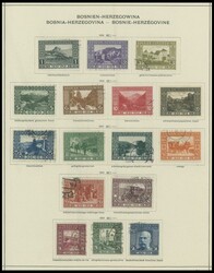meist gestempelte Sammlung Bosnien und Herzegowina mit vielen guten ...