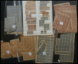 1889, "Wappenlöwe", umfangreiche Partie von über 1300 Werten, teils ...