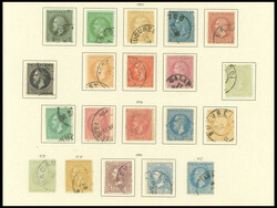 1862-1918, interessante alte Teilsammlung, Mi.Nr. 36-250 ziemlich ...