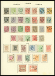 1862-1918, interessante alte Teilsammlung, Mi.Nr. 36-250 ziemlich ...