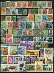 1858/1973, kleine Partie verschiedener Werte, etwas unterschiedlich, ...