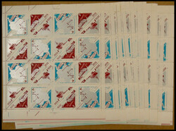 1966, "Antarktisforschung", 17 Kleinbogen mit 4 ...