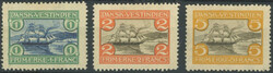1905, "Segelschiff", Falzrest, PrachtsatzAutomatically generated ...