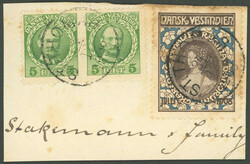 1908, Julemarke "Charlotte Amanie" mit Stempel "ST. THOMAS" auf ...