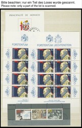 ca. 1980-87, über 170 fast nur verschiedene Blocks und Kleinbogen ...