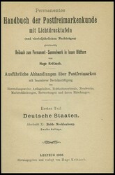 "Krötzsch-Handbuch der Postfreimarkenkunde" - Abschnitte X, beide ...