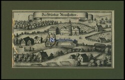 BAD ADELHOLZEN / OBERB, general view, copper engraving by Merian ...
