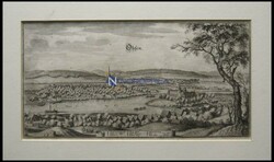 HAGENOHSEN, Gesamtansicht, Kupferstich von Merian um ...