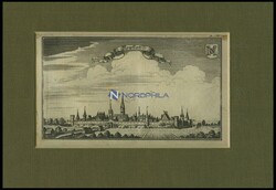 NEUSTADT / Danube, general view, copper engraving by Ertl, 1687