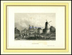 SOLINGEN, general view, steel engraving by Verhas / Winkles about 1840