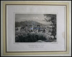 WALKENRIED / HARZ, general view, steel engraving by Rohbock / Poppel ...