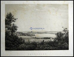 HADERSLEBEN (Haderslev), Gesamtansicht, Lithographie mit Tonplatte ...