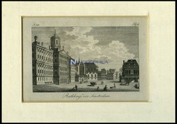 AMSTERDAM: das Rathaus, Kupferstich um 1800Automatically generated ...