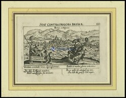 BORNOS, Gesamtansicht, Kupferstich von Meisner um 1678Automatically ...