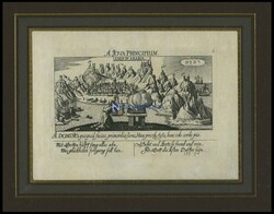 ADEN, general view, copper engraving by Meisner about 1678