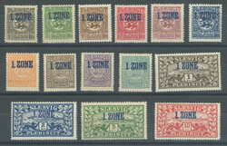 1920, "1. Zone", postfrischer Prachtsatz, Mi. 180.-Automatically ...