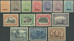 1920, Freimarken, Falzreste, 14 Werte üblich gezähnt ...