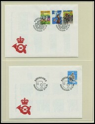 1984-91, bis auf wenige Werte komplette Sammlung von ca. 140 FDC`s in ...