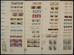 1984-88, 14 verschiedene komplette Ausgaben, je im Viererblock auf ...