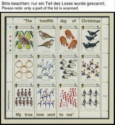 1976-86, kleine Partie verschiedener Blocks, Kleinbogen und ...