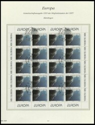 1995, "Frieden und Freiheit" in Kleinbogen, Pracht, Mi. 120 ...