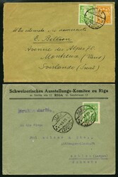 1924-29, 4 verschiedene Belege in die Schweiz, dabei 2 ...