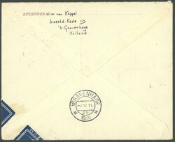 1950, "Sommermarken" auf FDC mit 10 C. von Curacao, Luftpost-Eilbrief ...