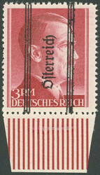 1945, 3 RM "Grazer Aufdruck", Type II, postfrisch, Poracht, Mi. 80 ...
