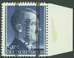 1945, 5 RM "Grazer Aufdruck", Type II, postfrisch, Pracht, signiert, ...