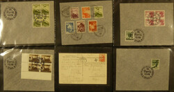 1938, 14 verschiedene Belege mit Sonderstempel, ab April 1938, u.a. ...