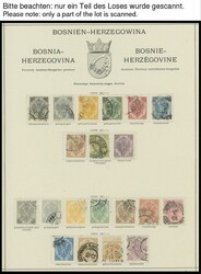 meist gestempelte Sammlung Bosnien und Herzegowina mit vielen guten ...