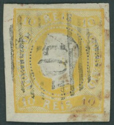 1866, 10 R. gelb, Pracht, Mi. 200.-Automatically generated ...