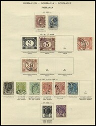1866-1941, old part of a collection on pages, slightly mixed ...