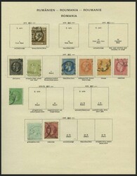 1866-1941, old part of a collection on pages, slightly mixed ...