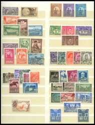 collection Romania from 1906-1968 in a stockbook with many middle ...